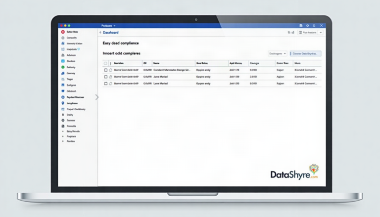 GDPR Consent Management Platform Dashboard