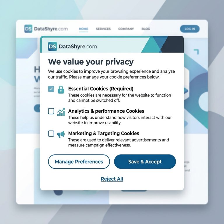 GDPR Cookie Consent Example 1