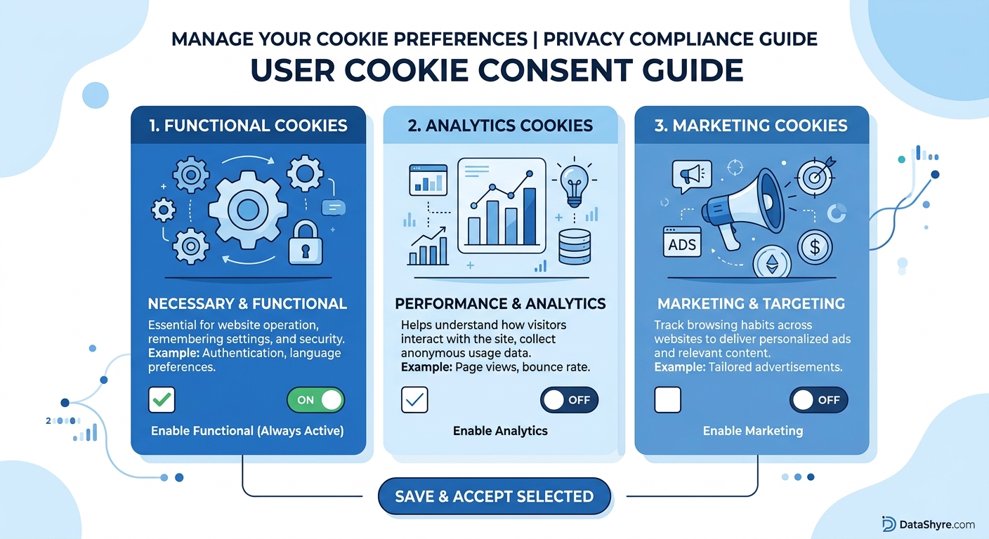 DataShyre.com Cookie Banner Example