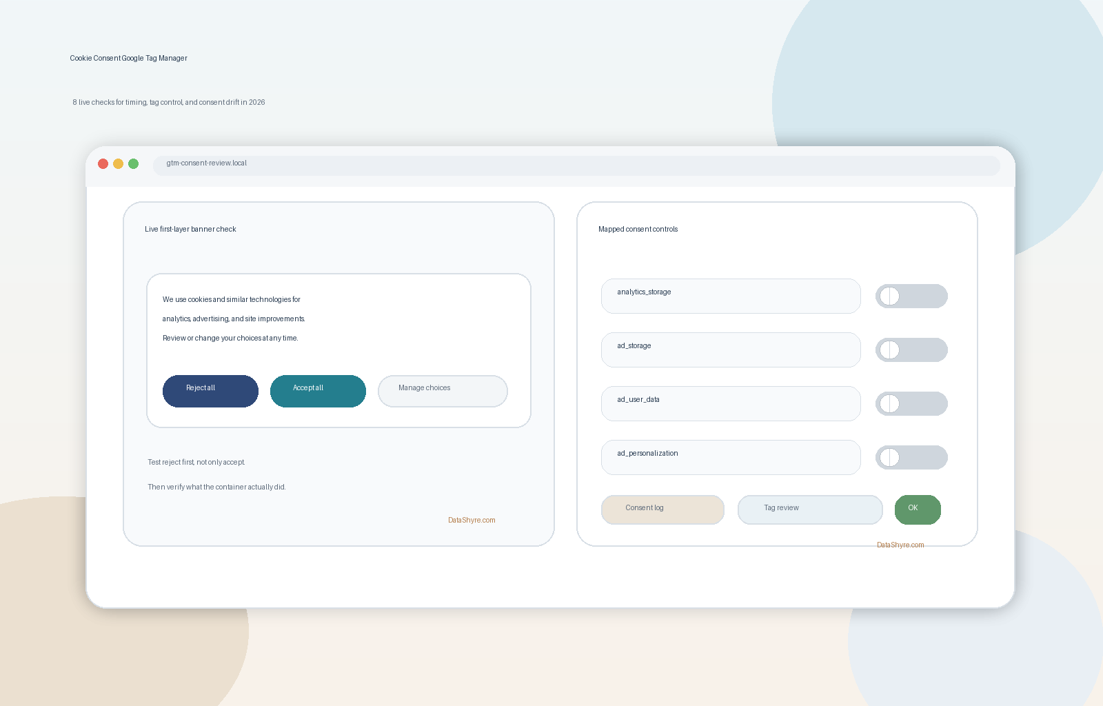 Cookie Consent Google Tag Manager in 2026: 8 Live Checks Before the Next Container Publish