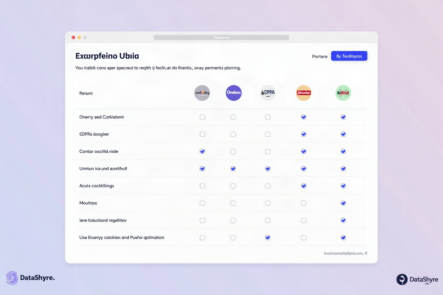 DataShyre.com CMP Comparison